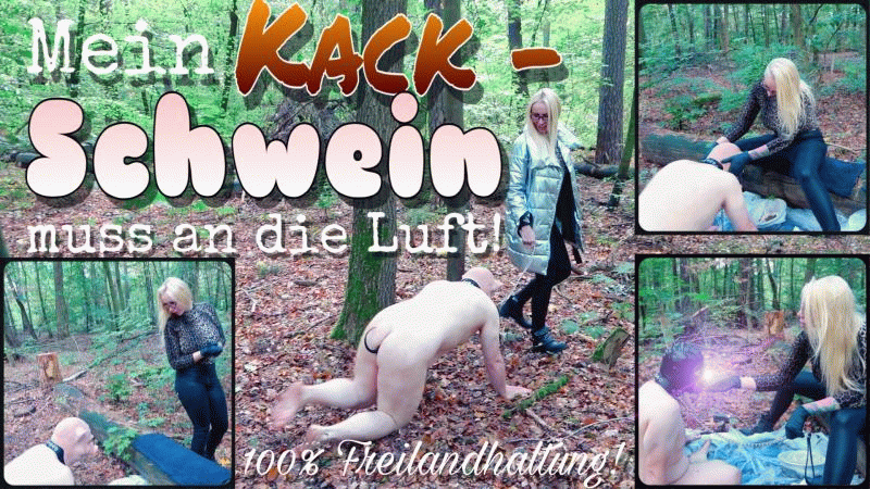 Mein Kackschwein muss an die Luft