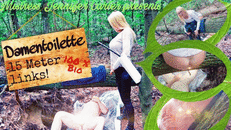 Damentoilette 15 Meter links